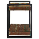 vidaXL fali polc többszínű tömörfa, újrahasznosított fa