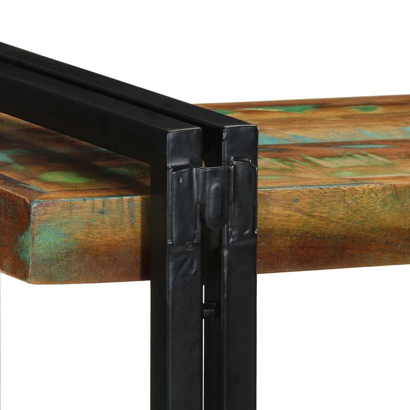 vidaXL fali polc többszínű tömörfa, újrahasznosított fa