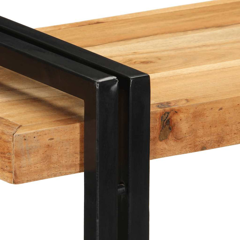 vidaXL fali polc 90x33x45 cm tömör fa akácfa