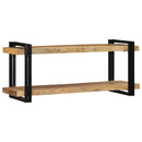 vidaXL fali polc 110x33x45 cm tömör nyersfa Mango