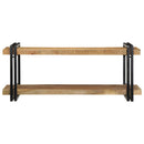 vidaXL fali polc 110x33x45 cm tömör nyersfa Mango