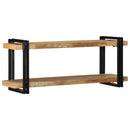 vidaXL fali polc 110x33x45 cm tömör nyersfa Mango