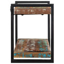 vidaXL fali polc többszínű tömörfa, újrahasznosított fa