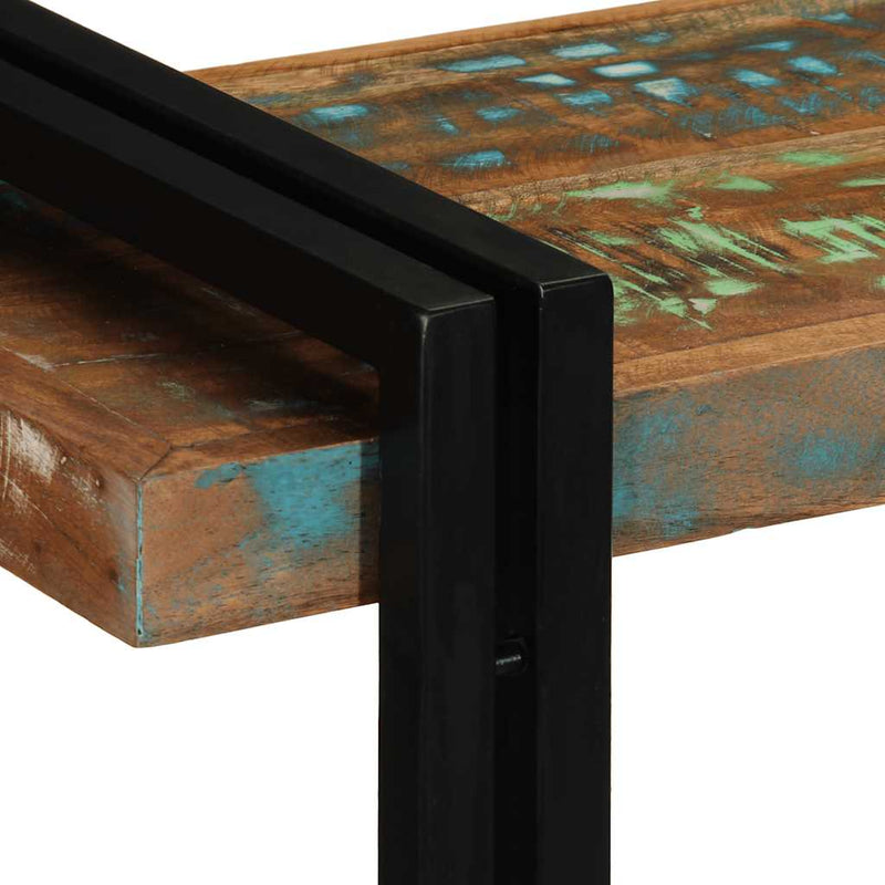 vidaXL fali polc többszínű tömörfa, újrahasznosított fa