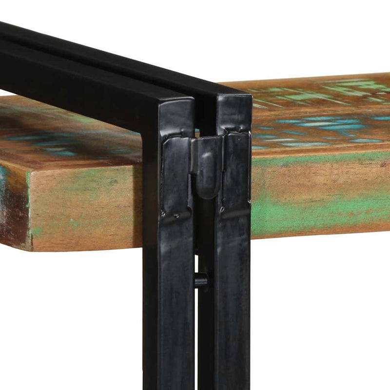 vidaXL fali polc többszínű tömörfa, újrahasznosított fa