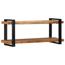 vidaXL fali polc 110x33x45 cm tömör fa akácfa