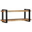 vidaXL fali polc 110x33x45 cm tömör fa akácfa