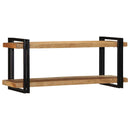 vidaXL fali polc 110x33x45 cm tömör fa akácfa