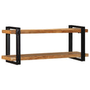 vidaXL fali polc 110x33x45 cm tömör fa akácfa