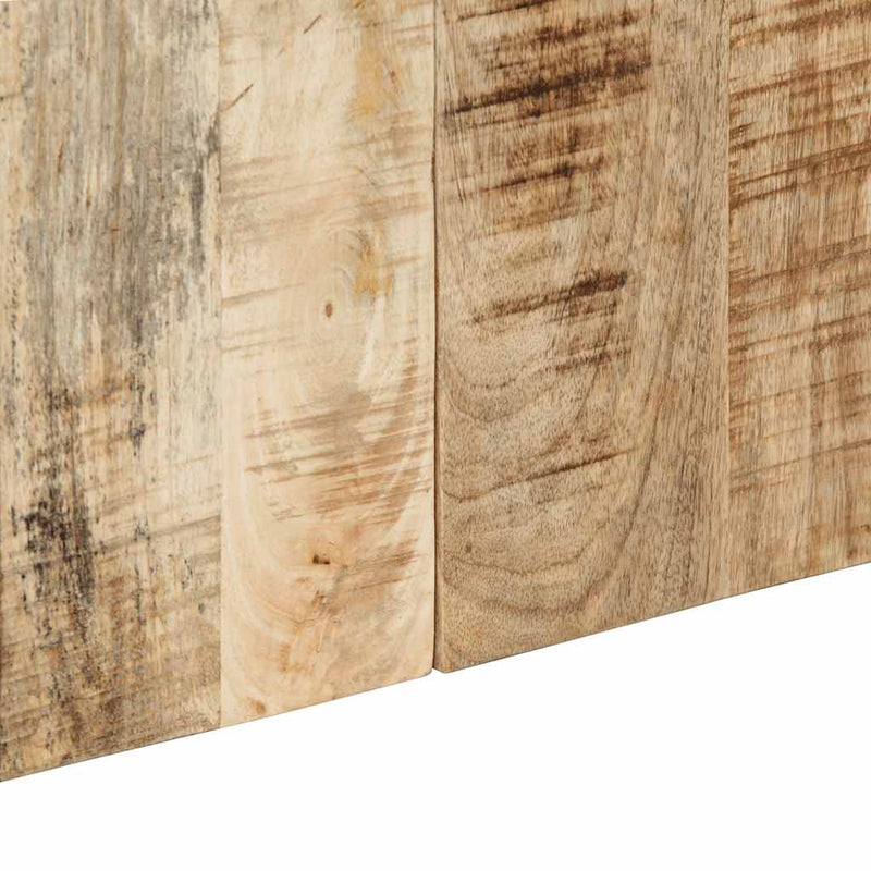 vidaXL fejtámla 120 cm tömör nyers fa Mango
