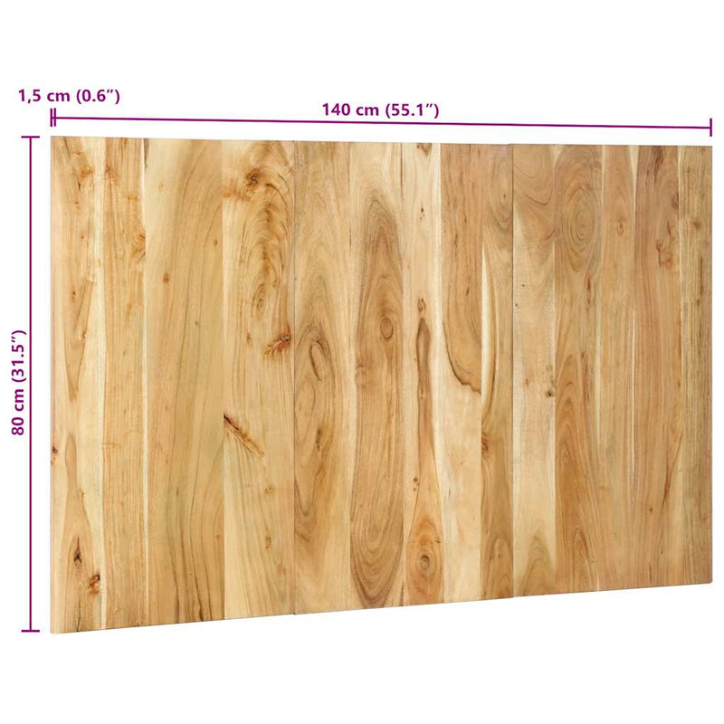 vidaXL fejtámla 140 cm tömör fa akácfa