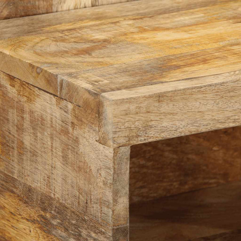 vidaXL Éjjeli szekrény 50x27x50 cm tömör durva fa mangó