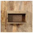 vidaXL Éjjeli szekrény 50x27x50 cm tömör durva fa mangó