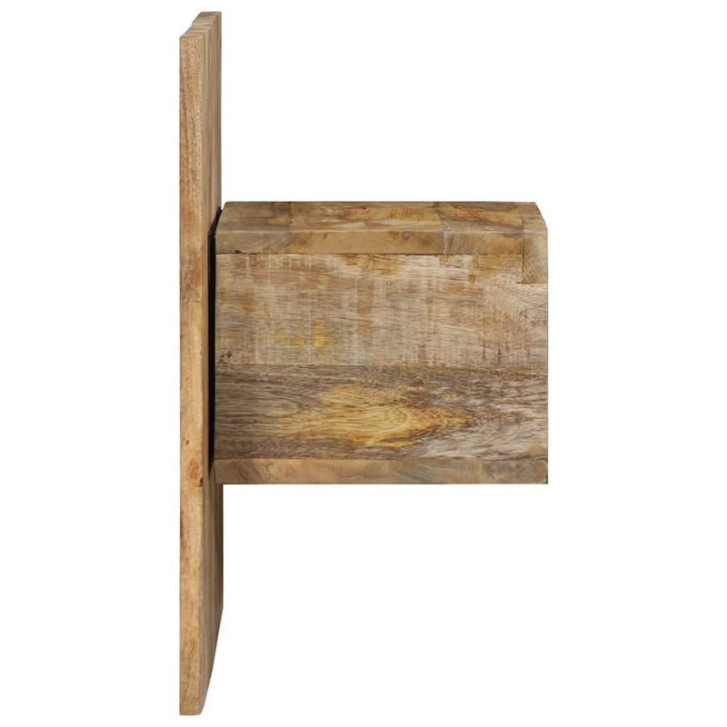 vidaXL Éjjeli szekrény 50x27x50 cm tömör durva fa mangó