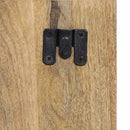 vidaXL Éjjeli szekrény 50x27x50 cm tömör durva fa mangó