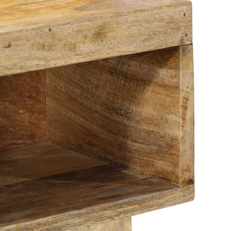 vidaXL Éjjeli szekrény 50x27x50 cm tömör durva fa mangó