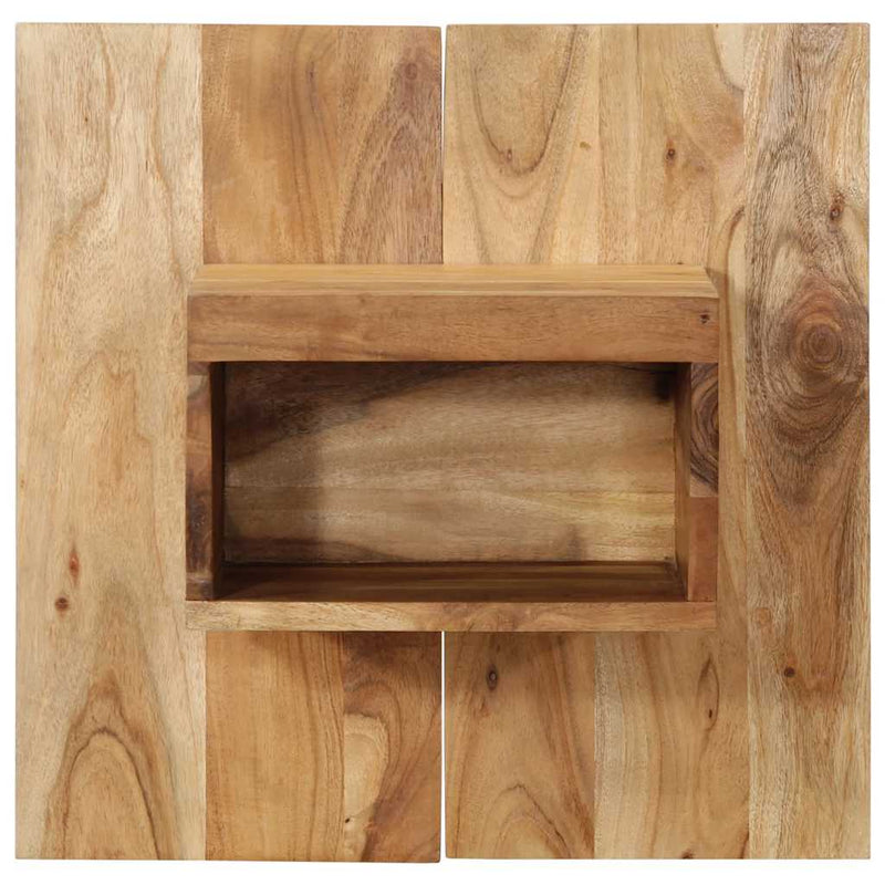 vidaXL Éjjeli szekrény 50x27x50 cm tömör akácfa