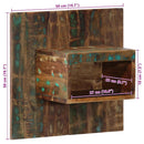 vidaXL Éjjeli szekrény többszínű 50x27x50 cm fa újrahasznosított