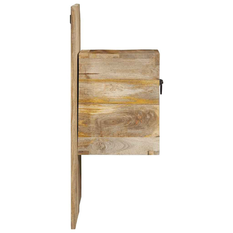 vidaXL Éjjeli szekrény 60x32x80 cm tömör durva fa mangó