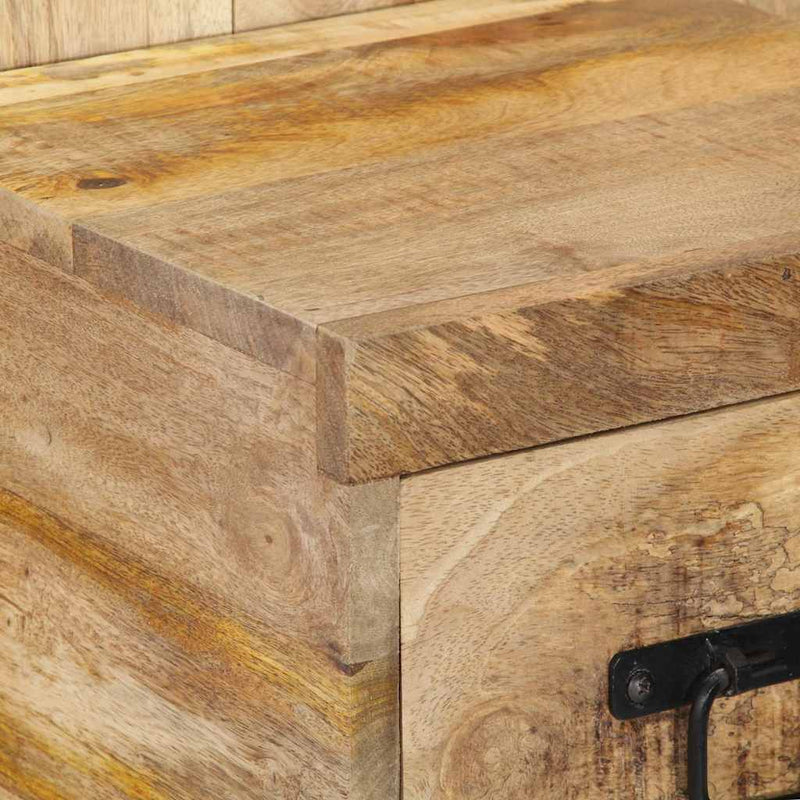 vidaXL Éjjeli szekrény 60x32x80 cm tömör durva fa mangó