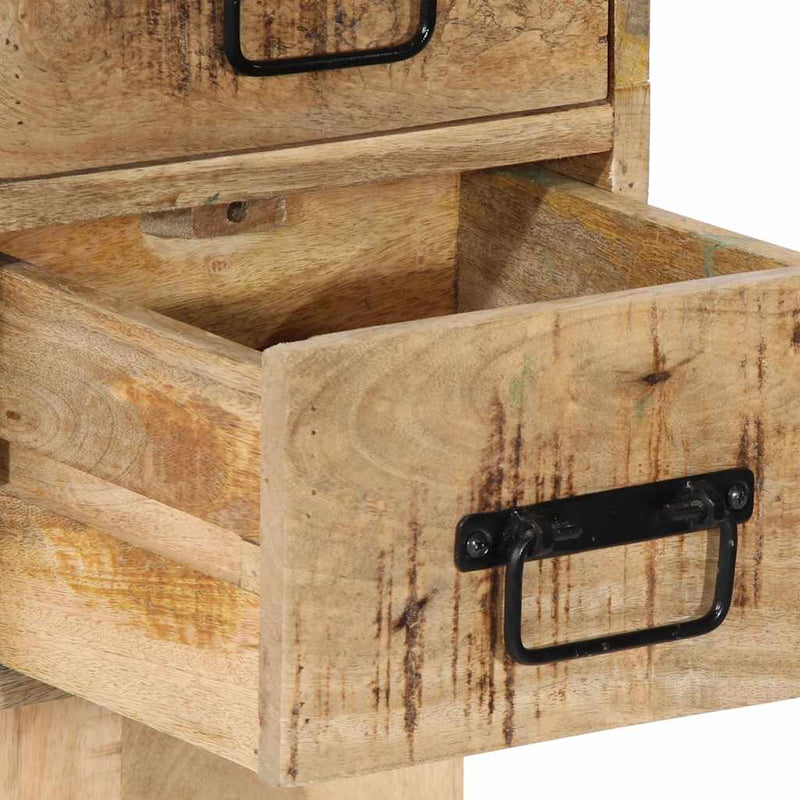 vidaXL Éjjeli szekrény 60x32x80 cm tömör durva fa mangó