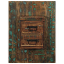 vidaXL Éjjeli szekrény Többszínű 60x32x80 cm Tömör fa újrahasznosított