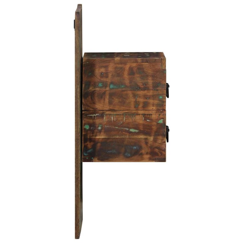 vidaXL Éjjeli szekrény Többszínű 60x32x80 cm Tömör fa újrahasznosított