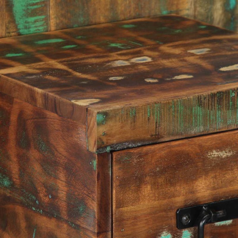 vidaXL Éjjeli szekrény Többszínű 60x32x80 cm Tömör fa újrahasznosított