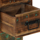 vidaXL Éjjeli szekrény Többszínű 60x32x80 cm Tömör fa újrahasznosított