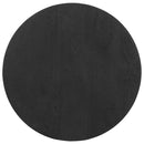 vidaXL kisasztal fekete Ø50x40 cm tömör mangófa