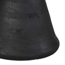 vidaXL kisasztal fekete Ø50x40 cm tömör mangófa