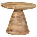 vidaXL kisasztal Ø50x40 cm tömör mangófa