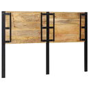 vidaXL tömör fa mangó és vas fejtámla 160 cm