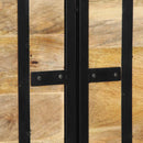 vidaXL tömör fa mangó és vas fejtámla 160 cm