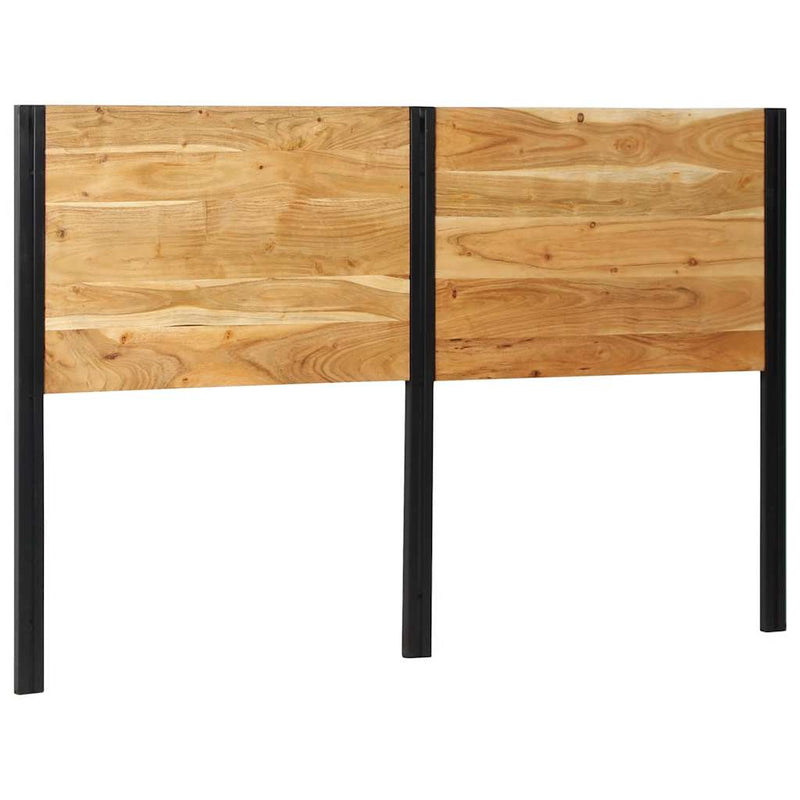 vidaXL tömör fa akác és vas fejtámla 160 cm