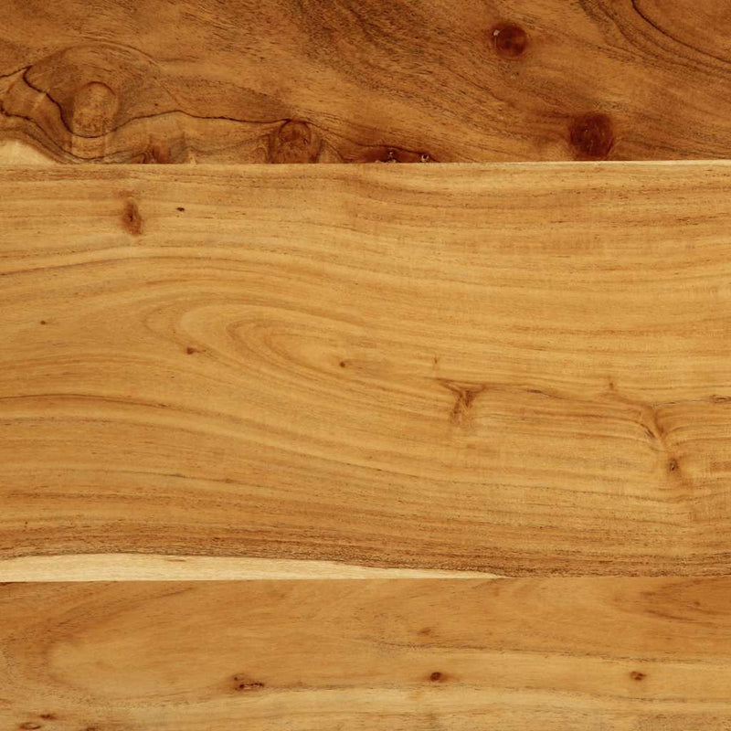 vidaXL tömör fa akác és vas fejtámla 160 cm