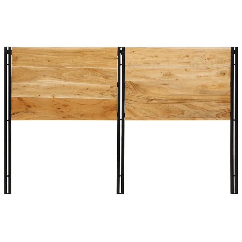 vidaXL tömör fa akác és vas fejtámla 160 cm