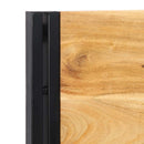 vidaXL tömör fa akác és vas fejtámla 160 cm