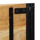 vidaXL tömör fa akác és vas fejtámla 160 cm