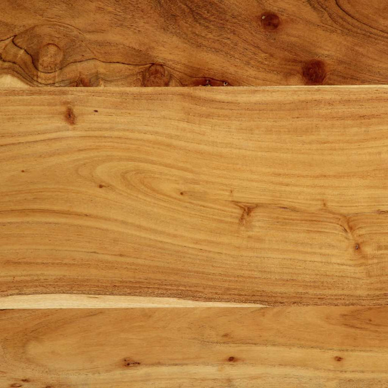vidaXL tömör fa akác és vas fejtámla 180 cm
