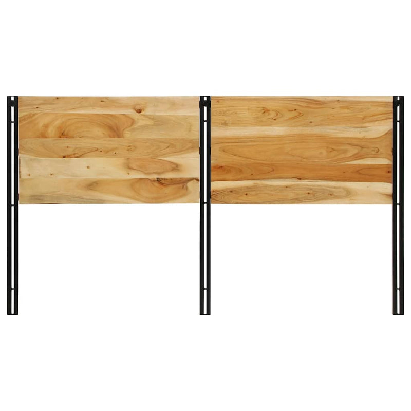 vidaXL tömör fa akác és vas fejtámla 180 cm