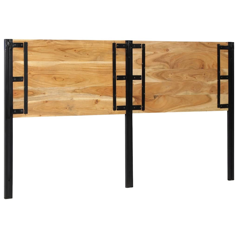 vidaXL tömör fa akác és vas fejtámla 180 cm