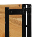 vidaXL tömör fa akác és vas fejtámla 180 cm