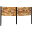 vidaXL tömör fa mangó és vas fejtámla 200 cm