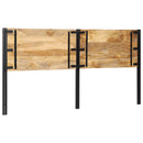 vidaXL tömör fa mangó és vas fejtámla 200 cm