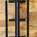 vidaXL tömör fa mangó és vas fejtámla 200 cm