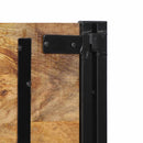 vidaXL tömör fa mangó és vas fejtámla 200 cm