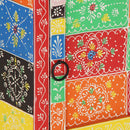 vidaXL többszínű tömör mangófa éjjeliszekrény 40x35x45 cm