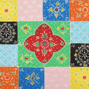 vidaXL többszínű tömör mangófa éjjeliszekrény 40x35x45 cm