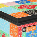 vidaXL Éjjeliszekrény 2 pcs Sokszínű 40 x 35 x 45 cm tömör mangófa